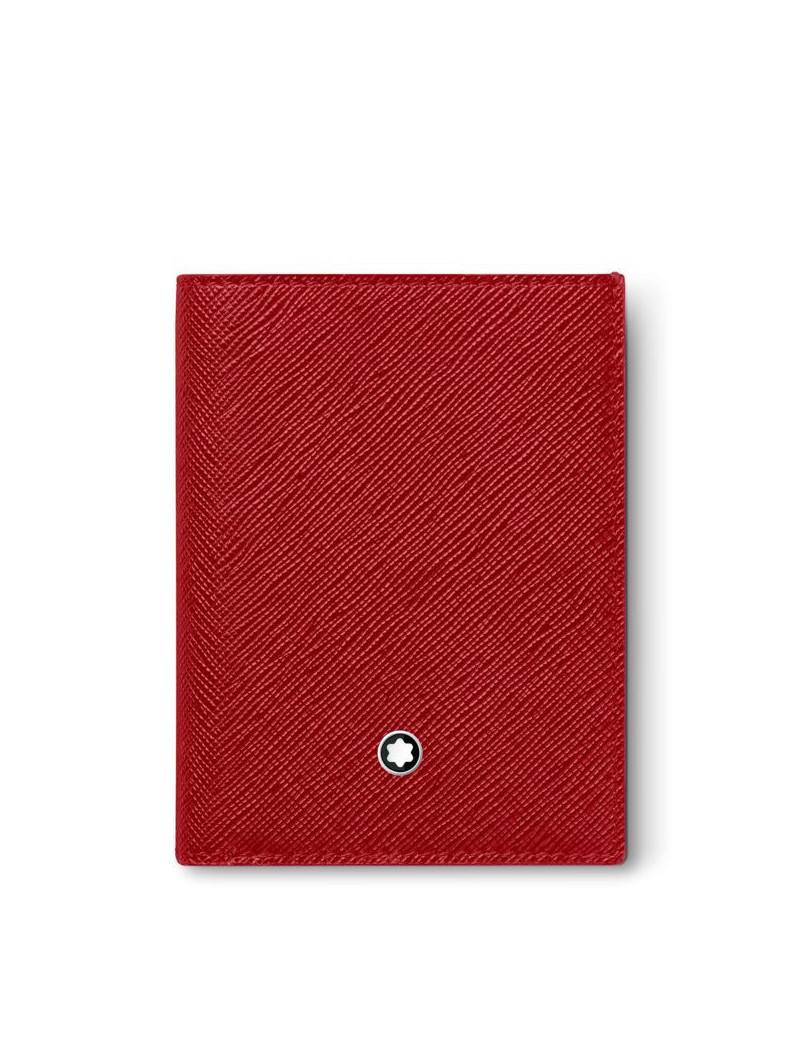 Mini portefeuille Montblanc Sartorial 4cc RED