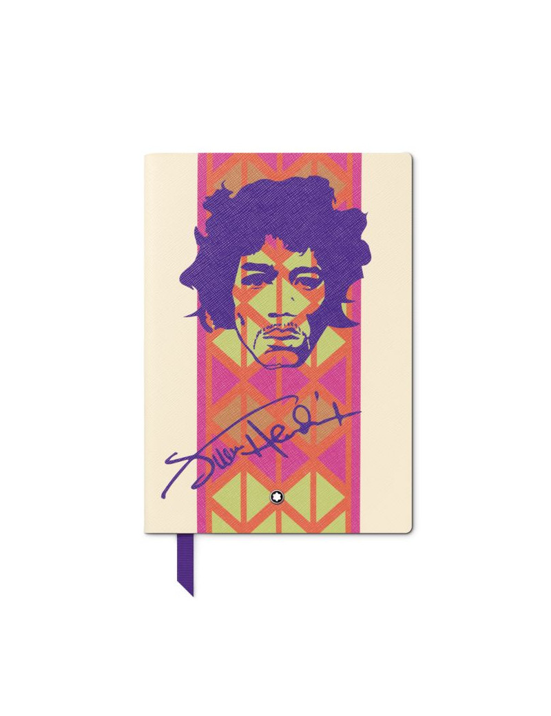 Carnet 146 petit, Great Characters Jimi Hendrix, ligné blanc