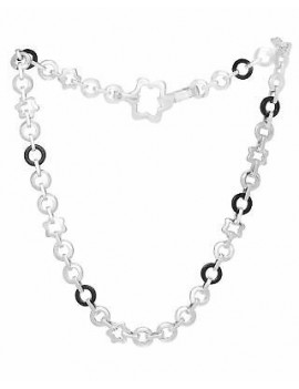 Collier Star Onyx Argent