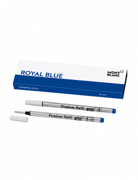 2 recharges pour feutre fin (B), Bleu Royal