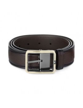 Ceinture en cuir marron 35 mm