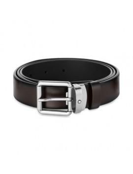 Ceinture en cuir marron 30 mm