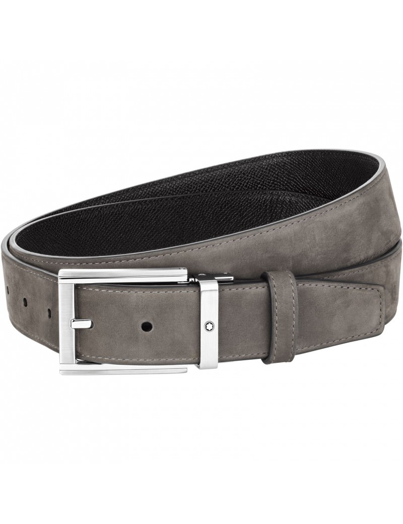 Ceinture réversible Montblanc taupe /  noire