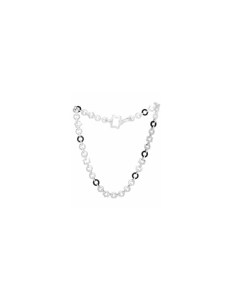 Collier Star Onyx Argent