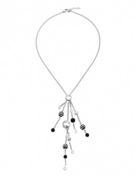 Collier Star collection  Perles onyx Argent 925