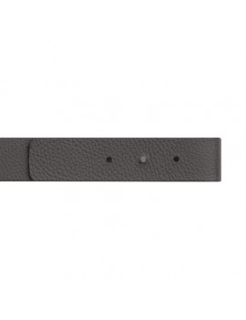 Ceinture en cuir gris grainé boucle M LOCK 4810 35 mm