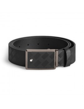 Ceinture en cuir noir 35 mm