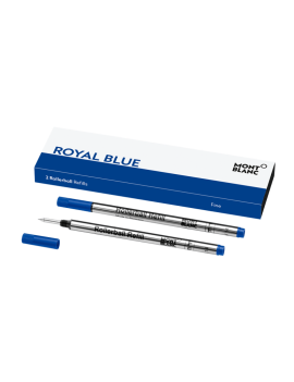 2 Recharges Rollerball (F), Bleu Royal