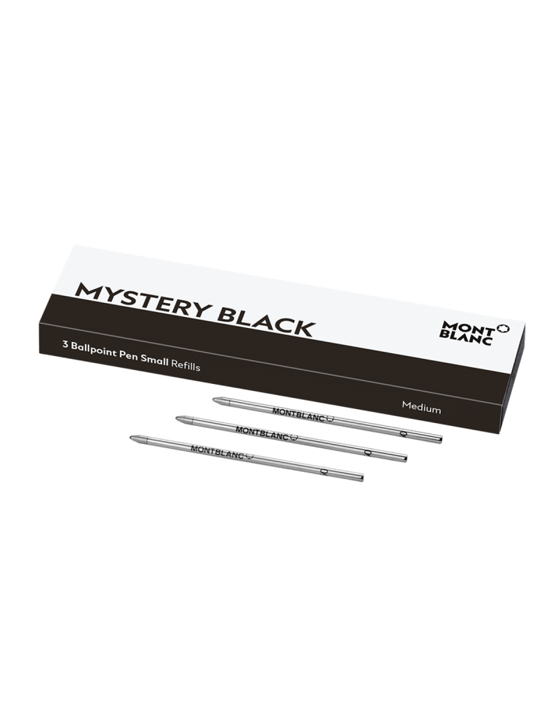 3 recharges pour stylo à bille Mystery Black Small