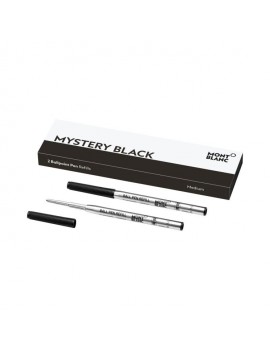 2 recharges de stylo bille (M) Mystery Black