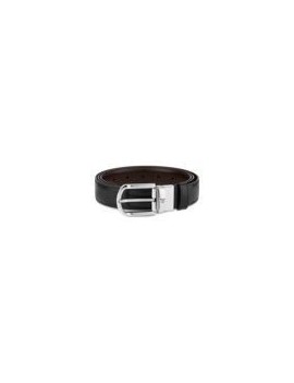 Ceinture réversible en cuir noir/marron 30 mm avec boucle fer à cheval