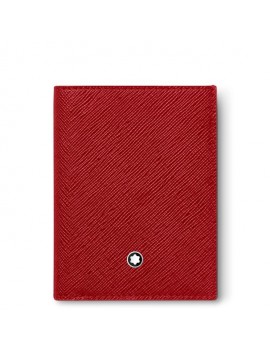 Mini portefeuille Montblanc Sartorial 4cc RED