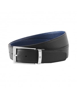 Ceinture affaires réversible noir/indigo à couper selon la taille