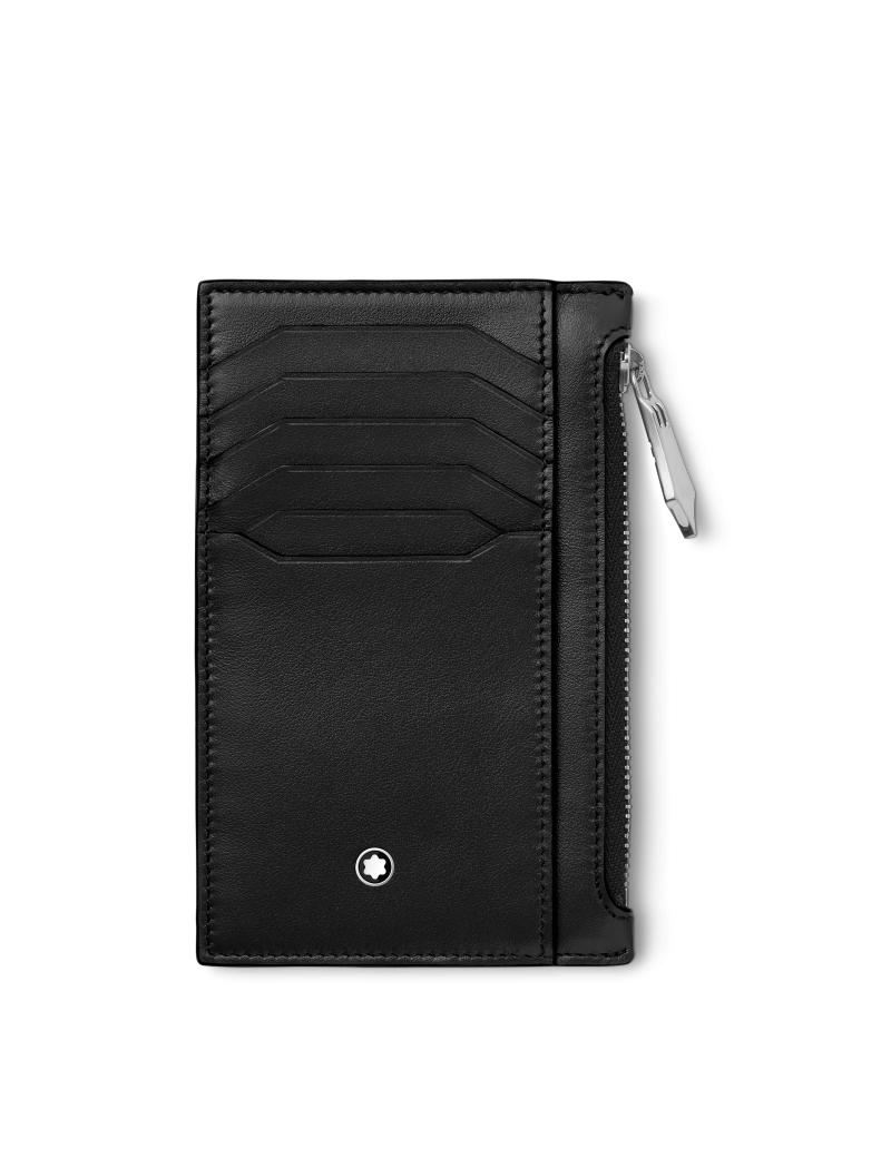 Porte-cartes zippé à 8 fentes pour cartes Montblanc Meisterstück Noir Porte-cartes zippé à 8 fentes pour cartes Montblanc Meisterstück Noir