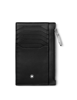 Porte-cartes zippé à 8 fentes pour cartes Montblanc Meisterstück Noir