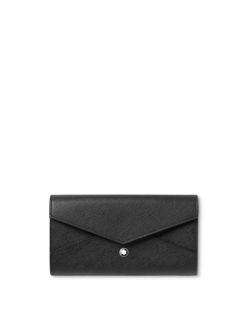 Portefeuille continental noir sartorial Portefeuille continental noir sartorial