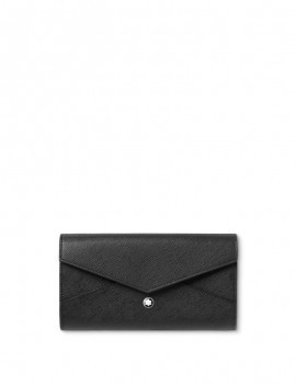 Portefeuille continental noir sartorial