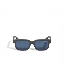 Lunettes de soleil carrées avec monture en acétate de couleur noire