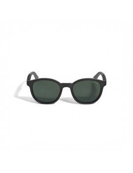 Lunettes de soleil rondes avec monture injectée de couleur noire