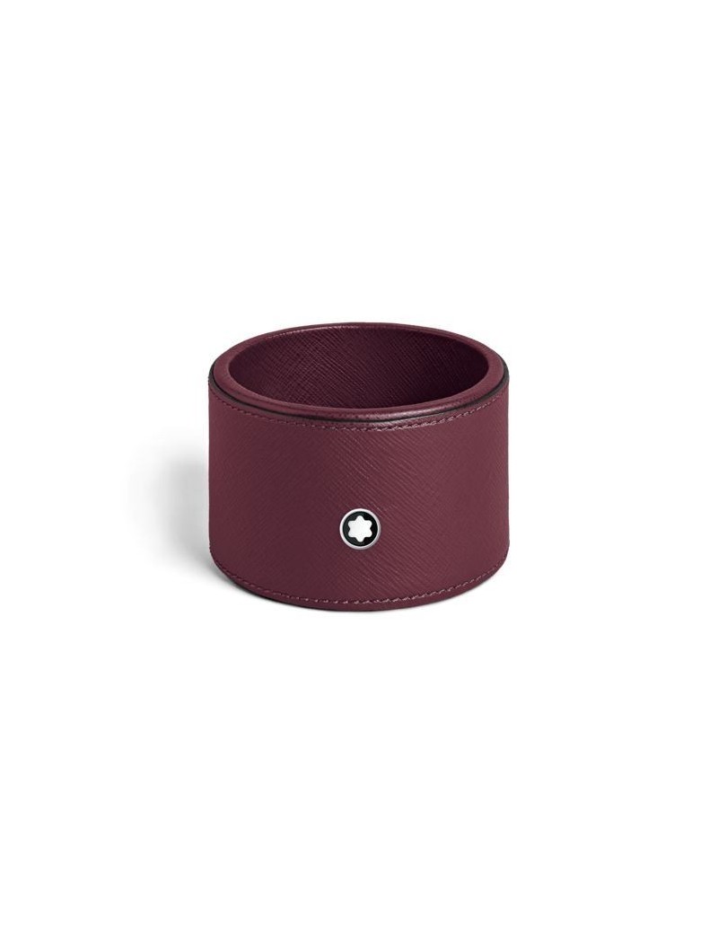 Plateau de bureau rond en cuir Cassis (moyen) Plateau de bureau rond en cuir Cassis (moyen)