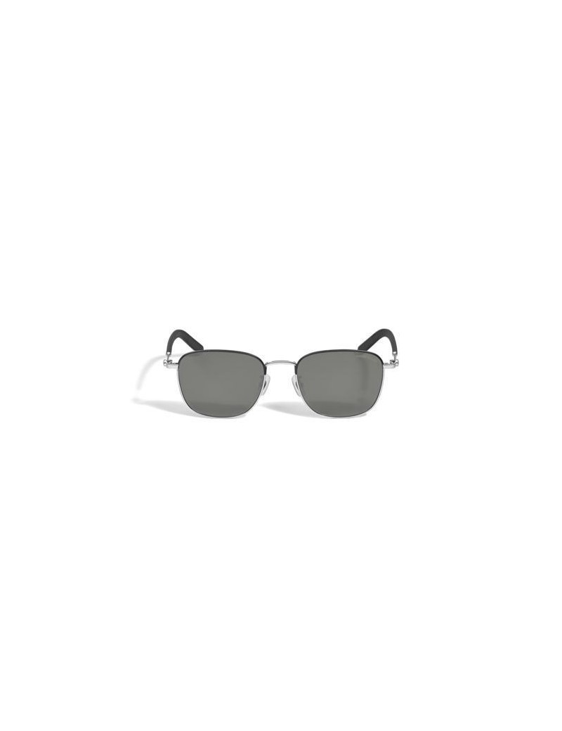 Lunettes de soleil carrées avec monture en métal argenté Lunettes de soleil carrées avec monture en métal argenté