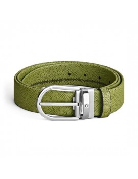 Ceinture en cuir multi-lime 35 mm avec boucle en fer à cheval