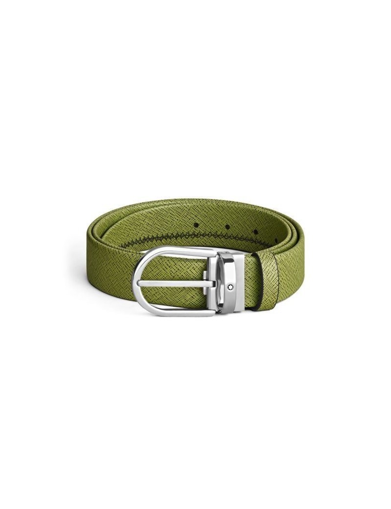 Ceinture en cuir multi-lime 35 mm avec boucle en fer à cheval Ceinture en cuir multi-lime 35 mm avec boucle en fer à cheval