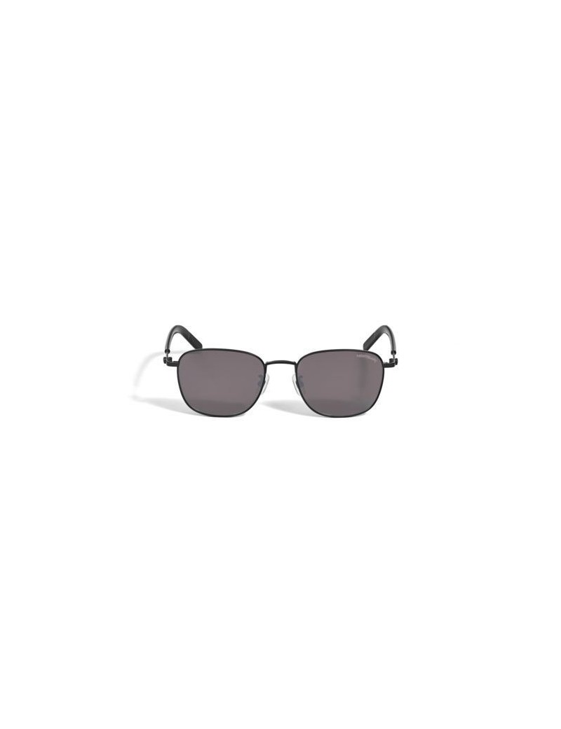 Lunettes de soleil carrées avec monture en métal de couleur noire Lunettes de soleil carrées avec monture en métal de couleur noire