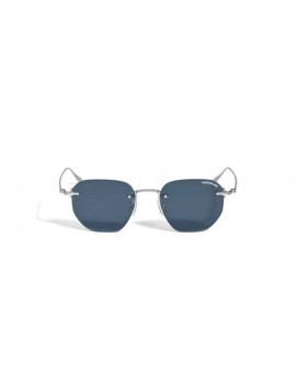 Lunettes de soleil rondes avec monture en métal argenté