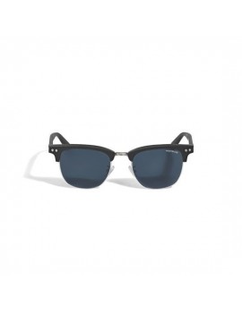 Lunettes de soleil carrées avec monture en acétate de couleur noire