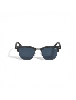 Lunettes de soleil carrées avec monture en acétate de couleur noire