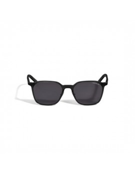 Lunettes de soleil ovales avec monture noire en acétate