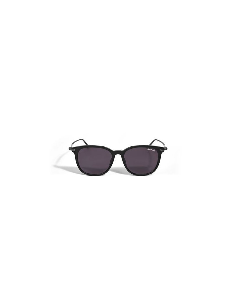 Lunettes de soleil rectangulaires à monture noire en acétate Lunettes de soleil rectangulaires à monture noire en acétate