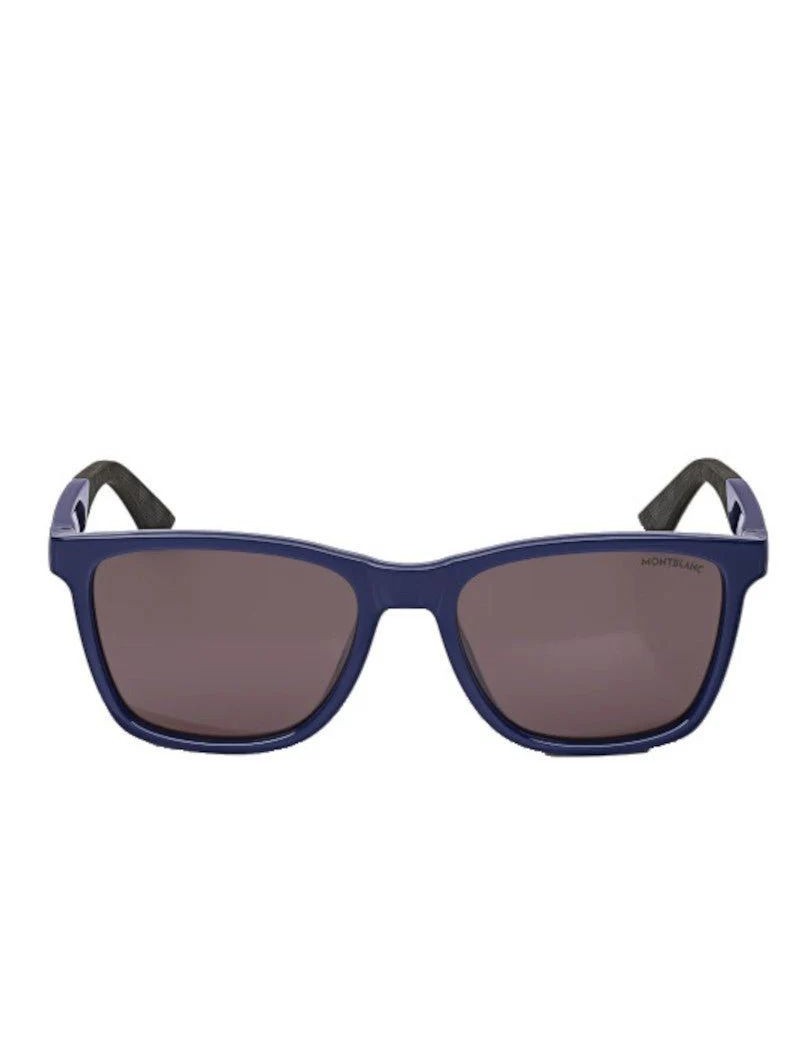 Lunettes de soleil carrées avec monture bleue injectée Lunettes de soleil carrées avec monture bleue injectée