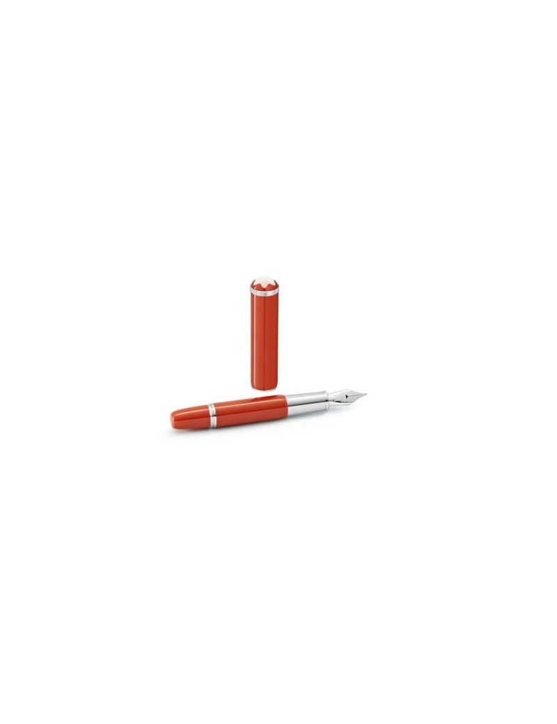 Montblanc Heritage Rouge et Noir "Baby" Special Edition Coral-Coloured Fountain Pen M Montblanc Heritage Rouge et Noir "Baby" Special Edition Coral-Coloured Fountain Pen M