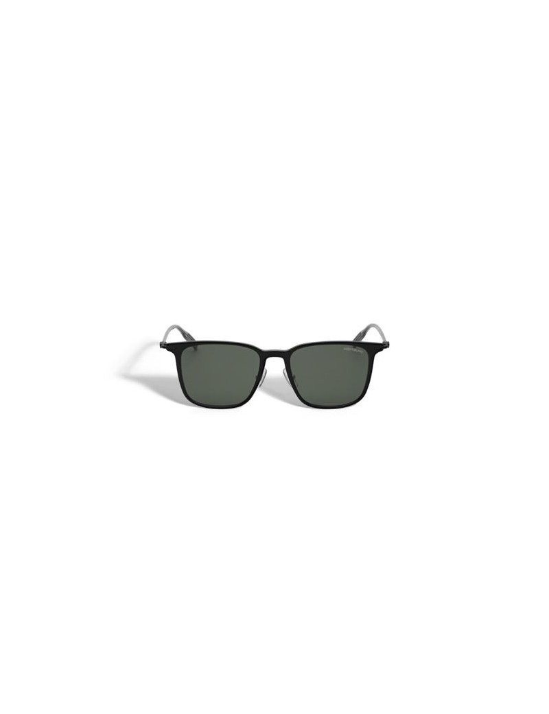 Lunettes de soleil rectangulaires avec monture injectée noire