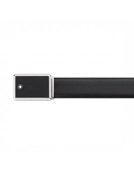 Ceinture en cuir noir 30 mm