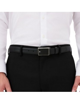 Ceinture en cuir noir 30 mm
