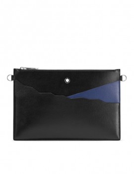 Sac enveloppe Meisterstück noir/bleu