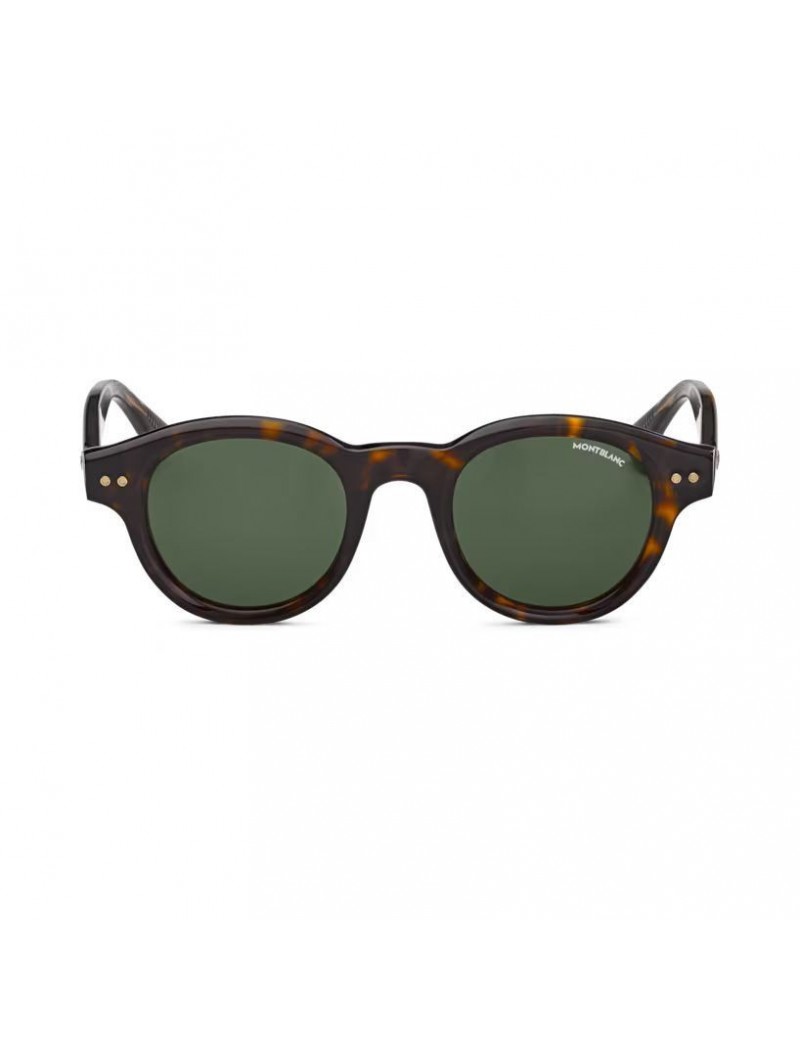 Lunettes de soleil rondes avec monture en acétate couleur havane Lunettes de soleil rondes avec monture en acétate couleur havane