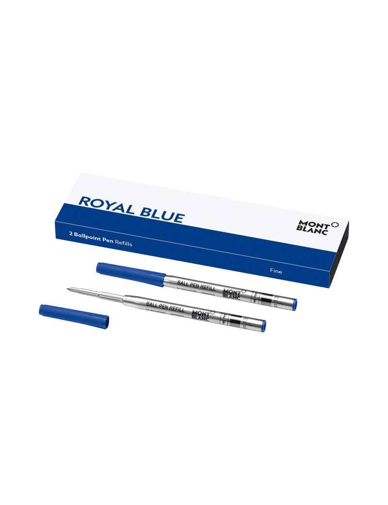 2 RECHARGES POUR STYLO À BILLE, POINTE FINE, BLEU ROYAL 2 RECHARGES POUR STYLO À BILLE, POINTE FINE, BLEU ROYAL