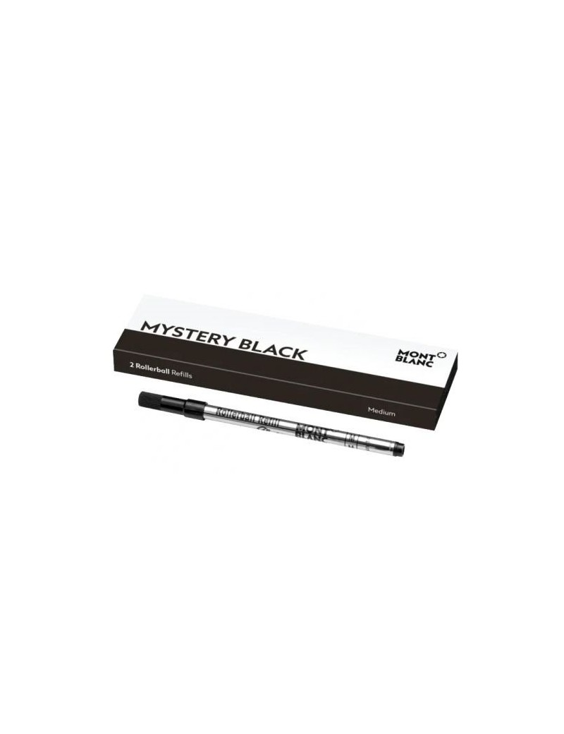 2 Recharges Rollerball M Mystery Black 2 Recharges Rollerball M Mystery Black