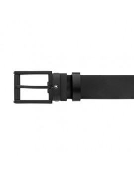 Ceinture en cuir réversible bleu/noir 35 mm