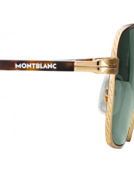 Lunettes de soleil rectangulaires avec monture en métal doré Lunettes de soleil rectangulaires avec monture en métal doré