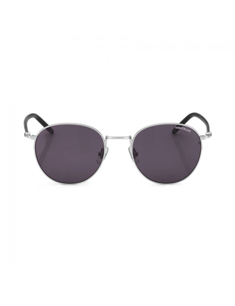 Lunettes de soleil rondes avec monture en métal argenté Lunettes de soleil rondes avec monture en métal argenté