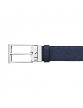 Ceinture affaires réversible noir/indigo à couper selon la taille