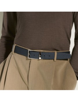 Ceinture affaires réversible noir/indigo à couper selon la taille