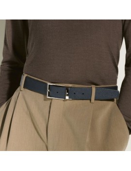 Ceinture affaires réversible noir/indigo à couper selon la taille