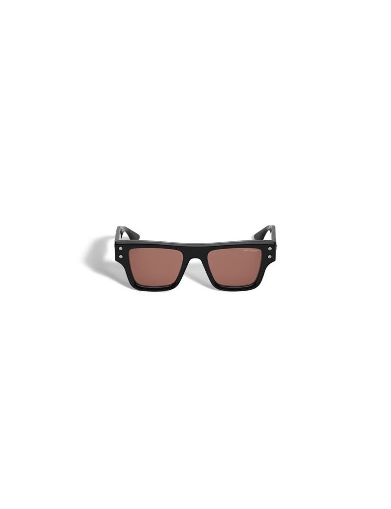 Lunettes de soleil rectangulaires avec monture en acétate noir Lunettes de soleil rectangulaires avec monture en acétate noir