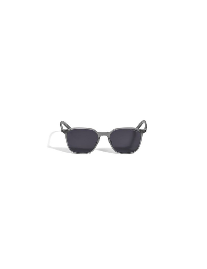 Lunettes de soleil ovales à monture grise en acétate Lunettes de soleil ovales à monture grise en acétate